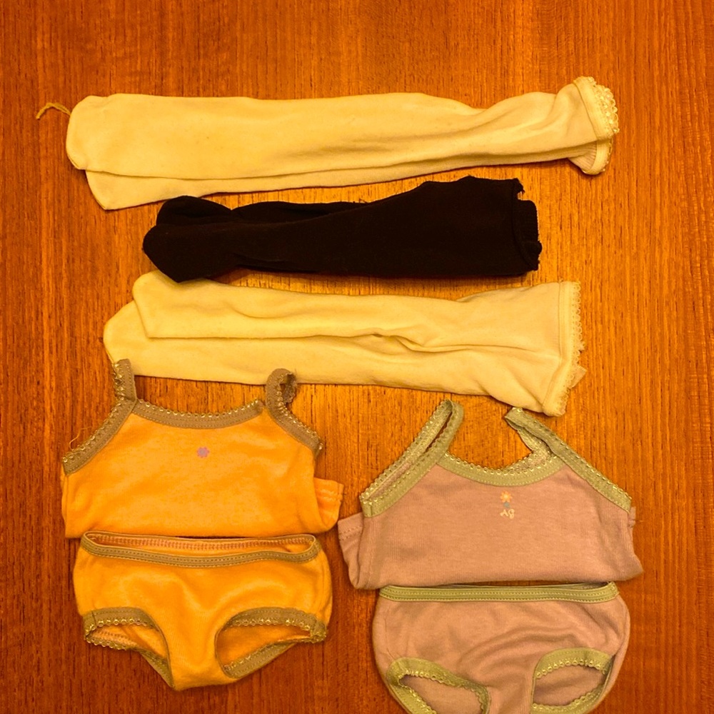 American Girl tights and underwear sets for dolls
